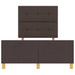 Cadru de pat cu headboard Maro închis 120 x 200 cm țesătură - WALTI WALTI