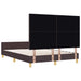 Cadru de pat cu headboard Maro închis 140 x 190 cm țesătură - WALTI WALTI