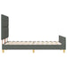 Cadru de pat cu headboard Gri închis 140 x 200 cm țesătură - WALTI WALTI