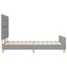 Cadru de pat cu headboard Gri deschis 160 x 200 cm țesătură - WALTI WALTI