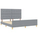 Cadru de pat cu headboard Gri deschis 180 x 200 cm țesătură - WALTI WALTI