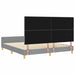 Cadru de pat cu headboard Gri deschis 180 x 200 cm țesătură - WALTI WALTI
