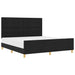 Cadru de pat cu headboard Negru 180 x 200 cm țesătură - WALTI WALTI