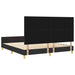 Cadru de pat cu headboard Negru 180 x 200 cm țesătură - WALTI WALTI