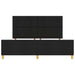 Cadru de pat cu headboard Negru 180 x 200 cm țesătură - WALTI WALTI
