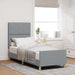 Cadru de pat cu headboard Gri deschis 80 x 200 cm țesătură - WALTI WALTI