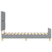 Cadru de pat cu headboard Gri deschis 80 x 200 cm țesătură - WALTI WALTI