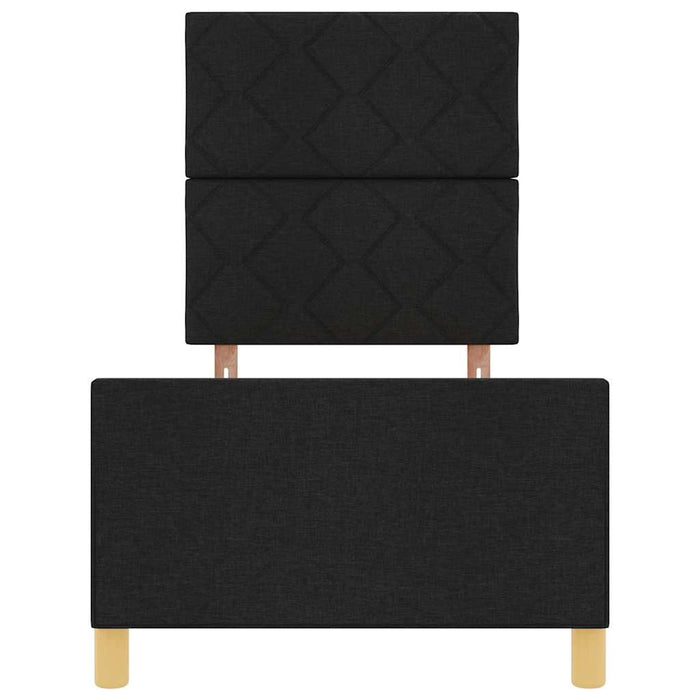 Cadru de pat cu headboard Negru 80 x 200 cm țesătură WALTI