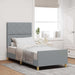 Cadru de pat cu headboard Gri deschis 90 x 200 cm țesătură - WALTI WALTI