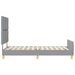 Cadru de pat cu headboard Gri deschis 90 x 200 cm țesătură - WALTI WALTI