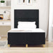 Cadru de pat cu headboard Negru 120 x 190 cm țesătură - WALTI WALTI