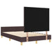 Cadru de pat cu headboard Maro închis 120 x 190 cm țesătură - WALTI WALTI