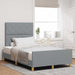 Cadru de pat cu headboard Gri deschis 120 x 200 cm țesătură - WALTI WALTI
