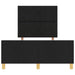 Cadru de pat cu headboard Negru 120 x 200 cm țesătură - WALTI WALTI