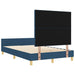 Cadru de pat cu headboard albastru 120 x 200 cm țesătură - WALTI WALTI
