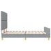 Cadru de pat cu headboard Gri deschis 140 x 190 cm țesătură - WALTI WALTI