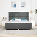 Cadru de pat cu headboard Gri închis 180 x 200 cm țesătură - WALTI WALTI