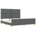 Cadru de pat cu headboard Gri închis 180 x 200 cm țesătură - WALTI WALTI