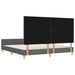Cadru de pat cu headboard Gri închis 180 x 200 cm țesătură - WALTI WALTI