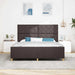 Cadru de pat cu headboard Maro închis 180 x 200 cm țesătură - WALTI WALTI