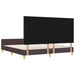 Cadru de pat cu headboard Maro închis 180 x 200 cm țesătură - WALTI WALTI