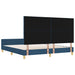 Cadru de pat cu headboard albastru 180 x 200 cm țesătură - WALTI WALTI