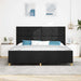 Cadru de pat cu headboard Negru 200 x 200 cm țesătură - WALTI WALTI