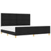 Cadru de pat cu headboard Negru 200 x 200 cm țesătură - WALTI WALTI