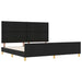 Cadru de pat cu headboard Negru 200 x 200 cm țesătură - WALTI WALTI