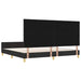 Cadru de pat cu headboard Negru 200 x 200 cm țesătură - WALTI WALTI