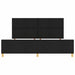 Cadru de pat cu headboard Negru 200 x 200 cm țesătură - WALTI WALTI
