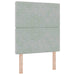 Cadru de pat cu headboard Gri deschis 80 x 200 cm Catifea - WALTI WALTI