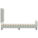 Cadru de pat cu headboard Gri deschis 80 x 200 cm Catifea - WALTI WALTI