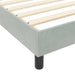 Pat cu arcuri cu headboard Gri deschis 90 x 190 cm Catifea - WALTI WALTI