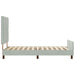 Pat cu arcuri cu headboard Gri deschis 90 x 190 cm Catifea - WALTI WALTI