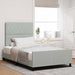 Cadru de pat cu headboard Gri deschis 120 x 190 cm Catifea - WALTI WALTI