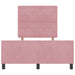 Pat cu arcuri cu headboard Roz 120 x 200 cm Catifea - WALTI WALTI