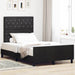 Pat cu arcuri cu headboard Negru 120 x 200 cm Catifea - WALTI WALTI