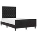 Pat cu arcuri cu headboard Negru 120 x 200 cm Catifea - WALTI WALTI