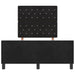 Pat cu arcuri cu headboard Negru 120 x 200 cm Catifea - WALTI WALTI
