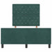 Cadru de pat cu headboard Verde închis 120 x 200 cm Catifea - WALTI WALTI