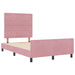Pat cu arcuri cu headboard Roz 120 x 200 cm Catifea - WALTI WALTI