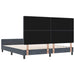 Pat cu arcuri cu headboard Gri închis 180 x 200 cm Catifea - WALTI WALTI