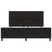 Pat cu arcuri cu headboard Negru 180 x 200 cm Catifea - WALTI WALTI