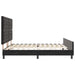 Pat cu arcuri cu headboard Negru 180 x 200 cm Catifea - WALTI WALTI