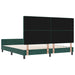 Pat cu arcuri cu headboard Verde închis 180 x 200 cm Catifea - WALTI WALTI