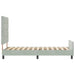 Cadru de pat cu headboard Gri deschis 80 x 200 cm Catifea - WALTI WALTI