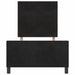 Pat cu arcuri cu headboard Negru 80 x 200 cm Catifea - WALTI WALTI