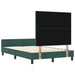 Pat cu arcuri cu headboard Verde închis 120 x 190 cm Catifea - WALTI WALTI