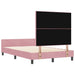 Pat cu arcuri cu headboard Roz 120 x 190 cm Catifea - WALTI WALTI